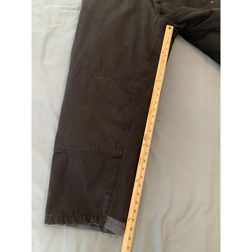 Walls Zero-Zone Bib Overalls Mens 2XL 46-48 Black Insulated Quilt Lined Workwear - Picture 7 of 12